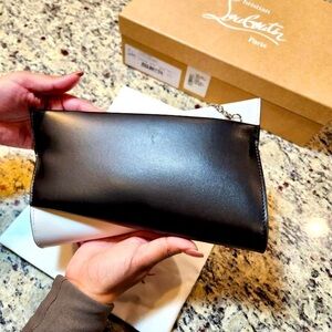 NEW Christian Louboutin Loubitwist Purse in Black and White